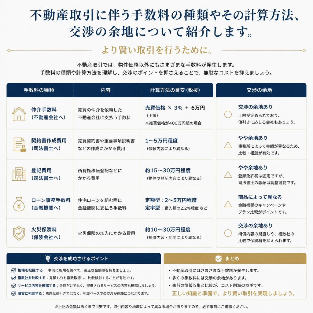 手数料に関する理解
