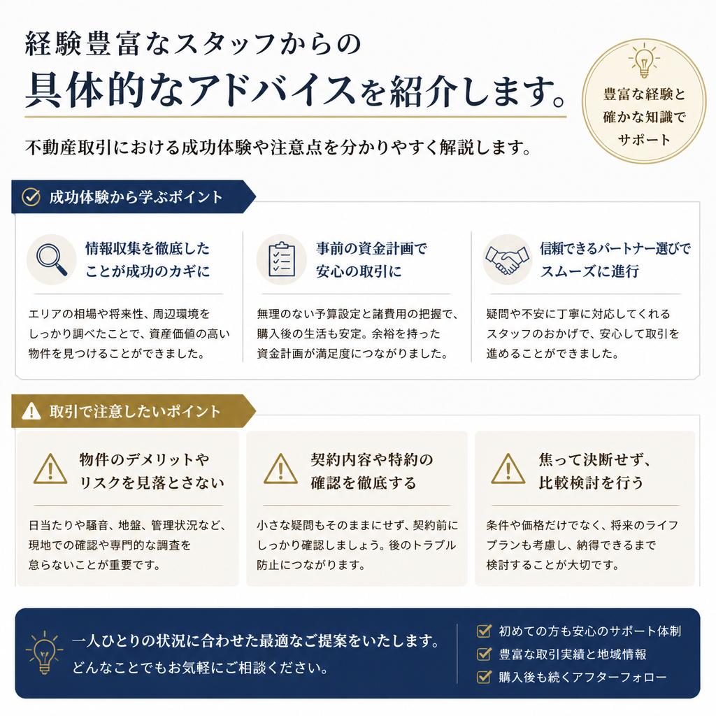 成功する不動産取引のためのプロのアドバイス