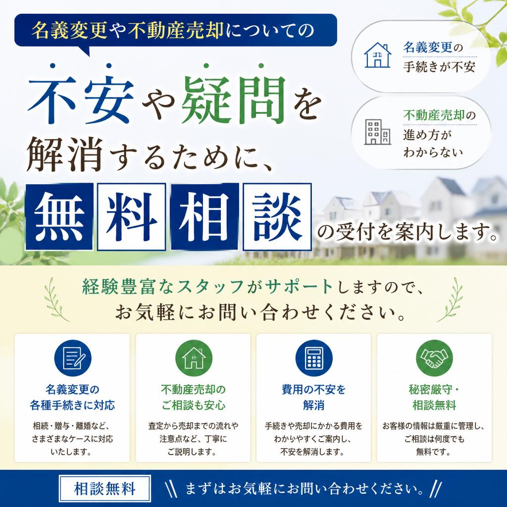 無料相談のご案内