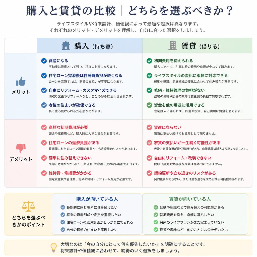 賃貸物件との違い