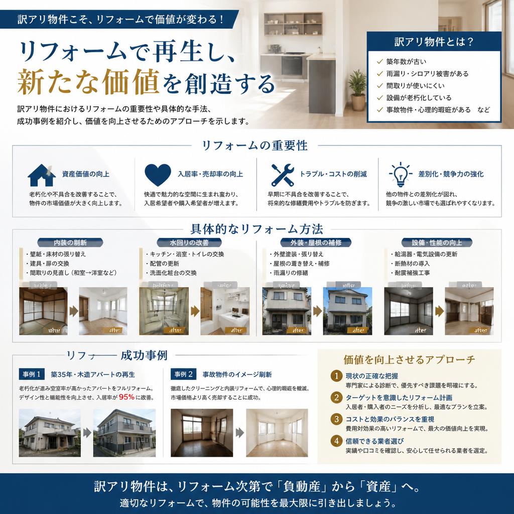 リフォームがもたらす価値向上