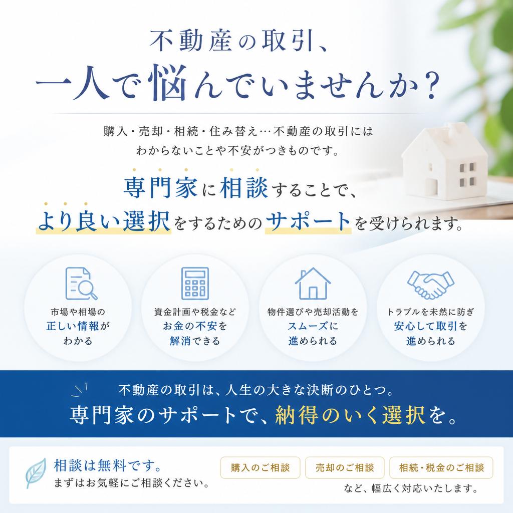 不安な方はまずはご相談を！