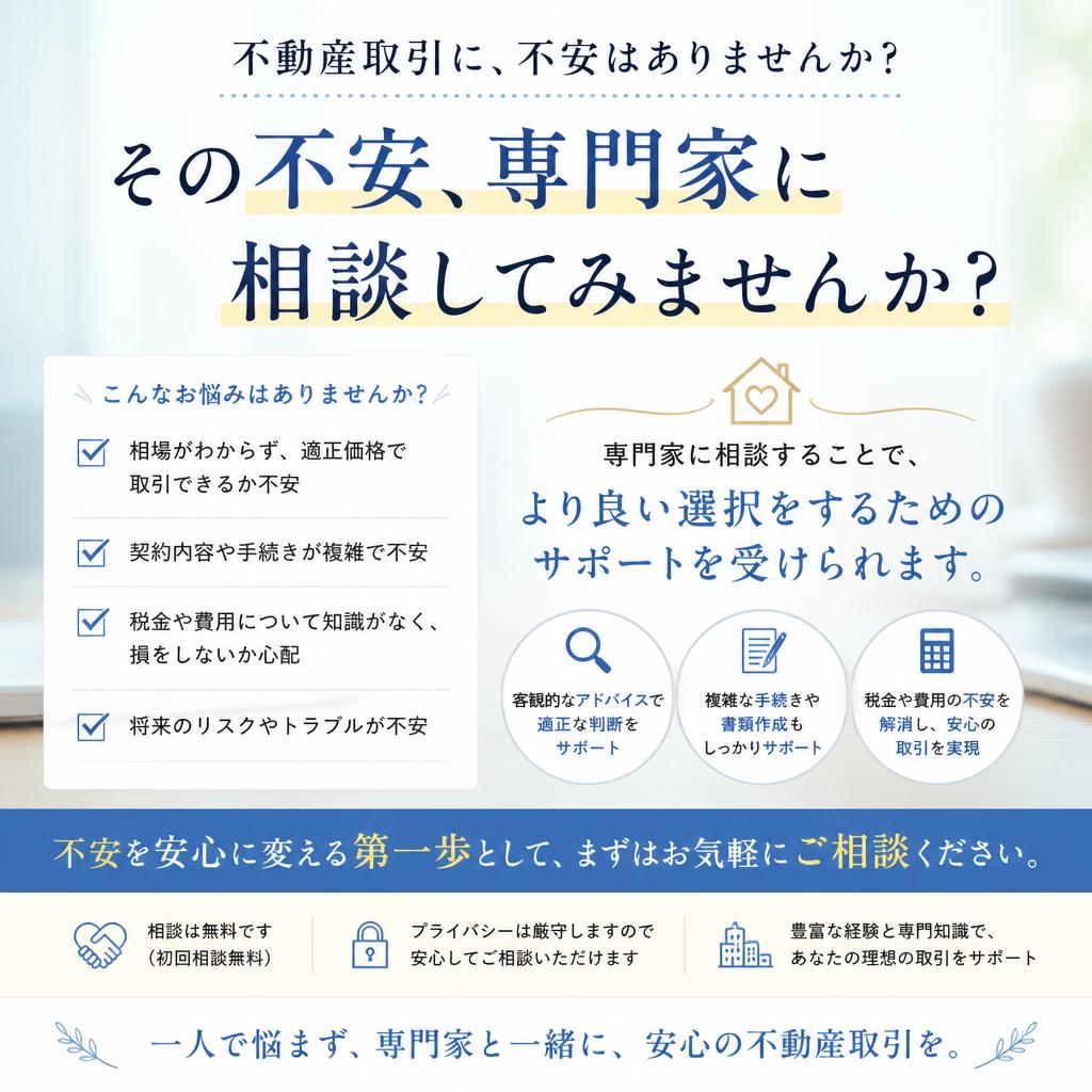 不安な方はまずはご相談を！