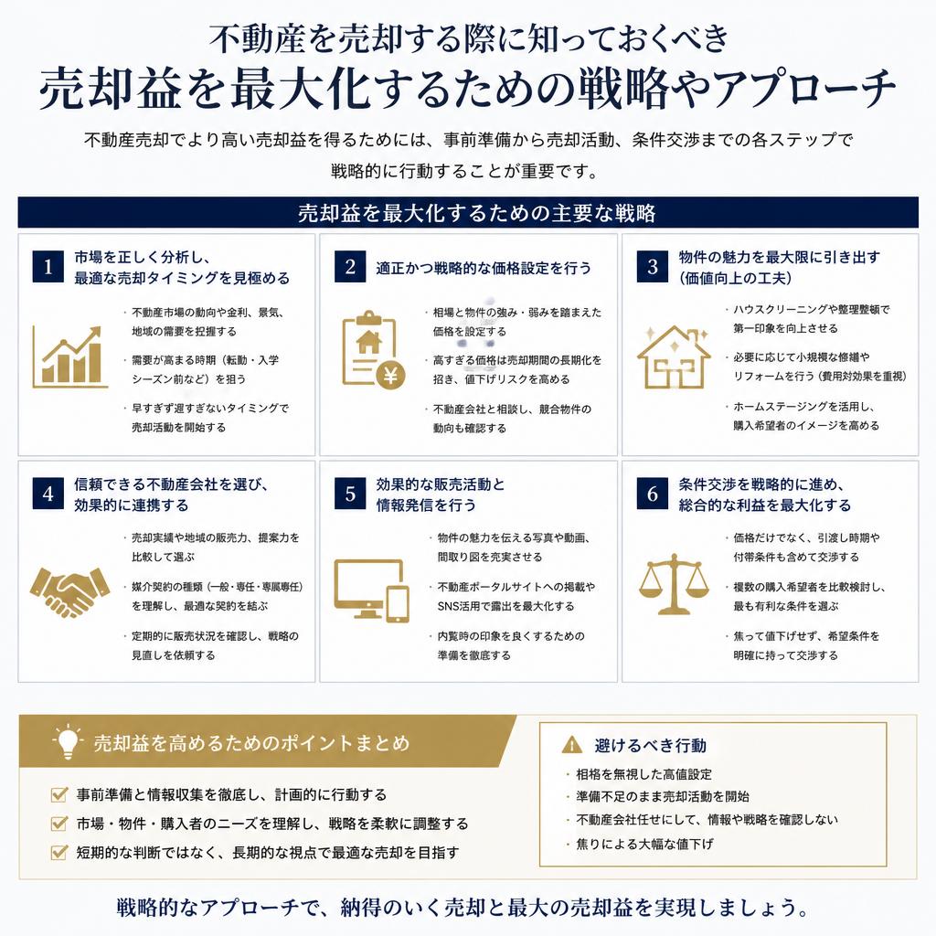 売却益を最大化する方法