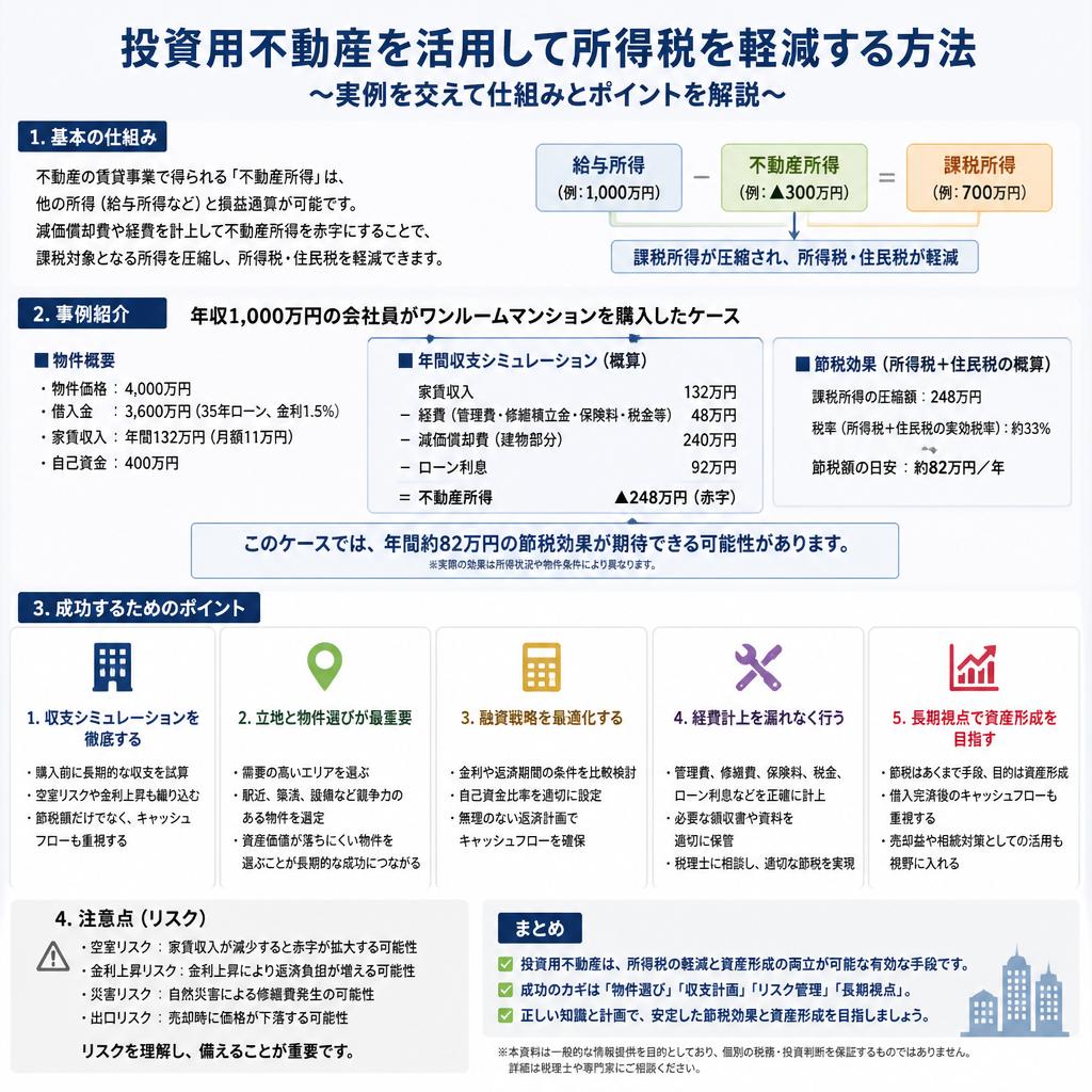 所得税を軽減する具体的な活用法