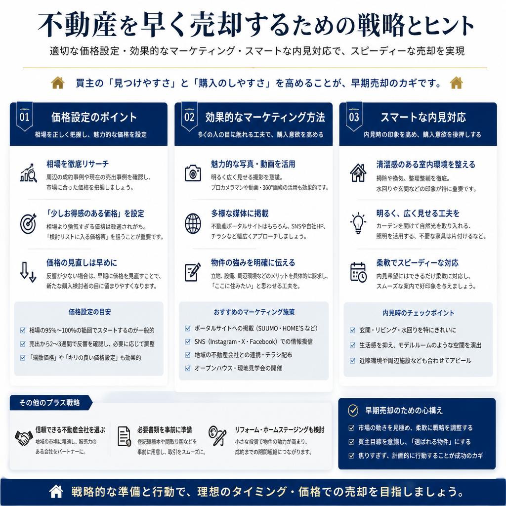 早期売却を実現するために