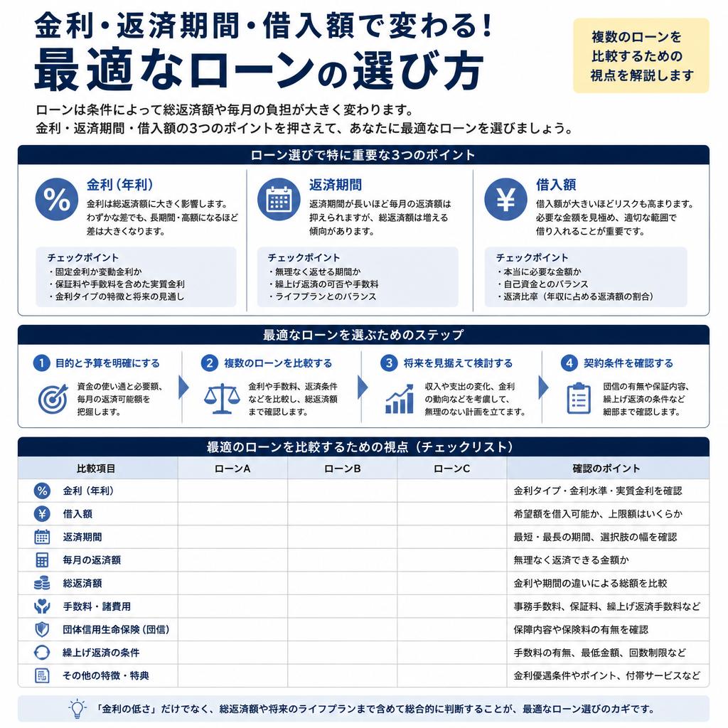 2. 不動産ローンを選ぶポイント
