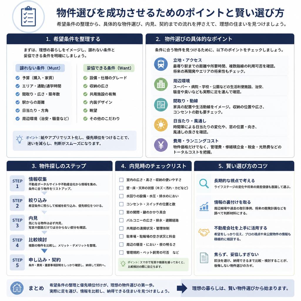 5. 理想の物件選びのコツ