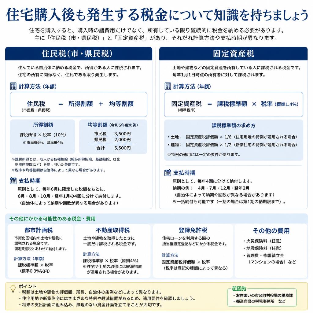 住民税と固定資産税の理解