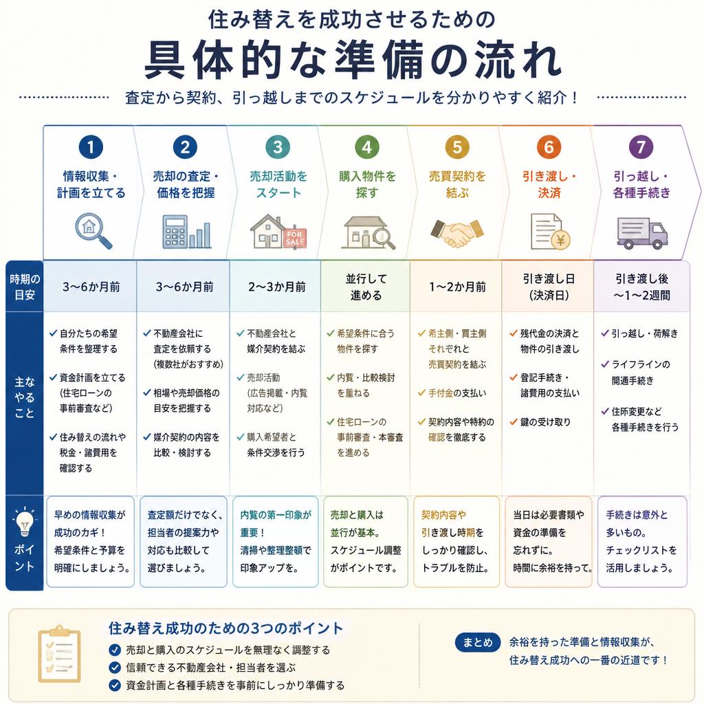 2. 住み替えの準備ステップ