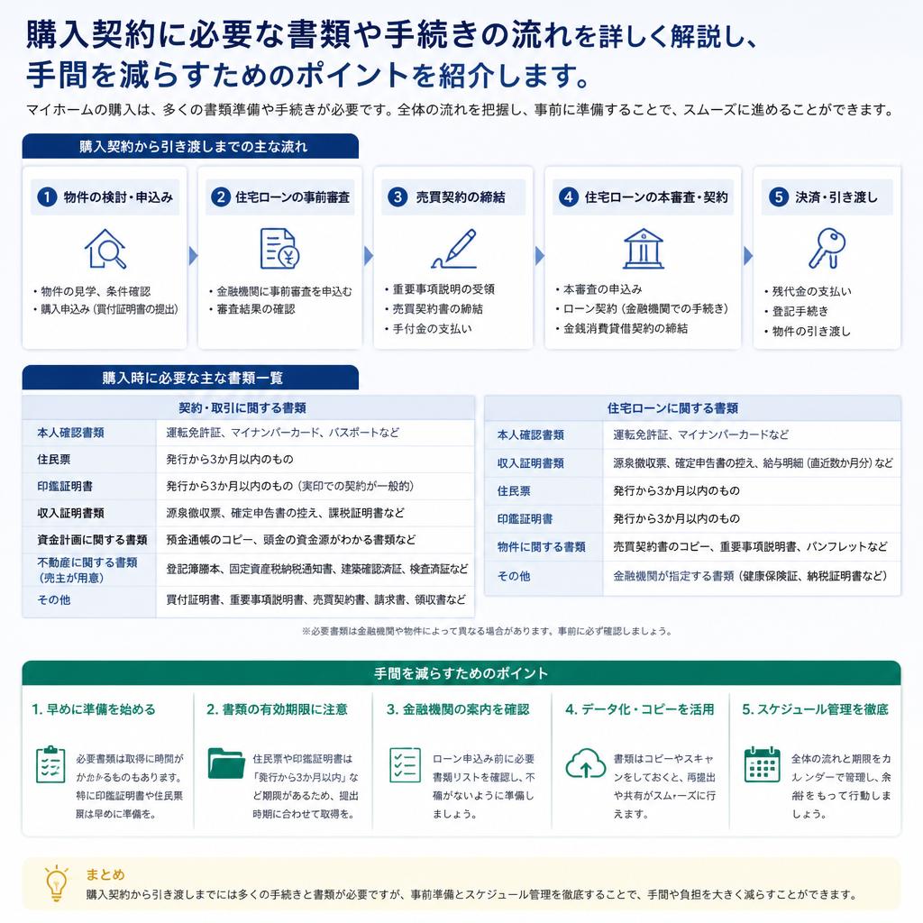 契約に必要な書類と手続き