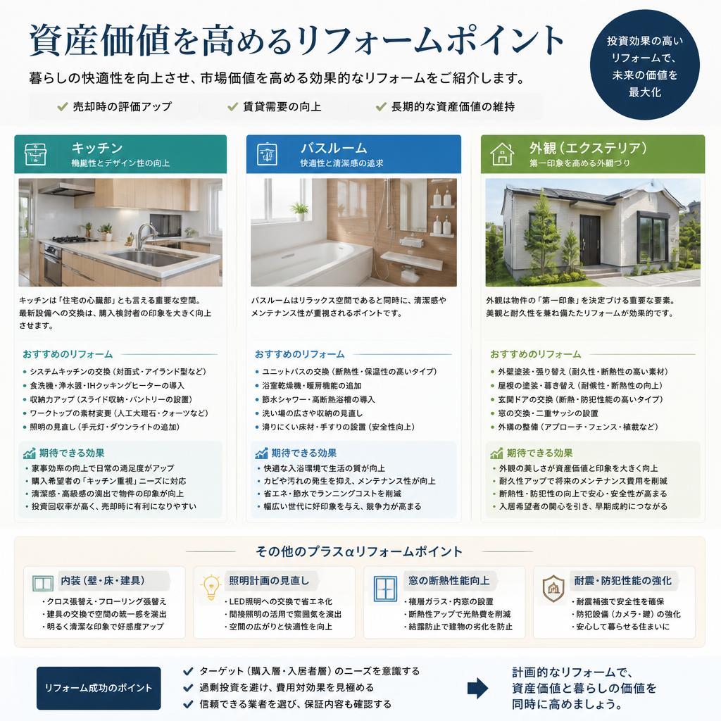 おすすめのリフォームポイント