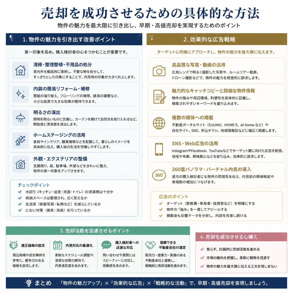 売却価格を最大化するためのテクニック