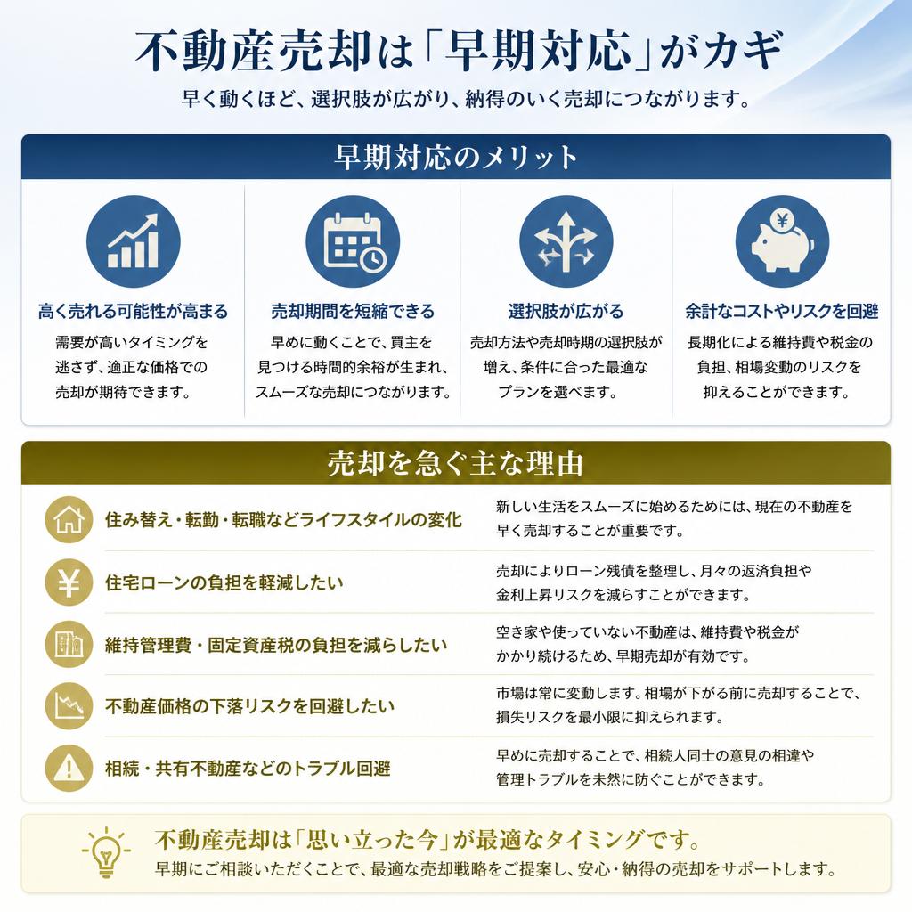 早期売却の重要性