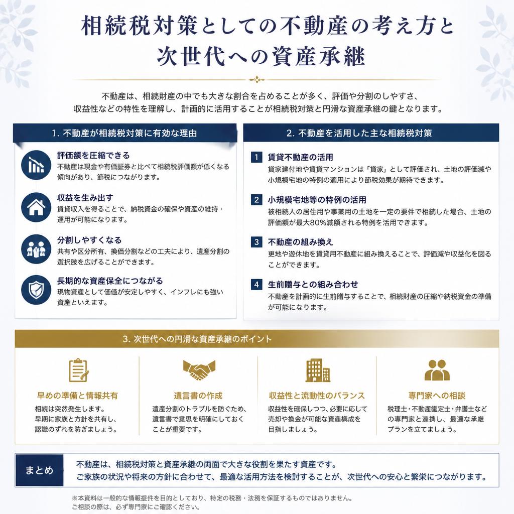 相続税と不動産の前に知っておくべきこと