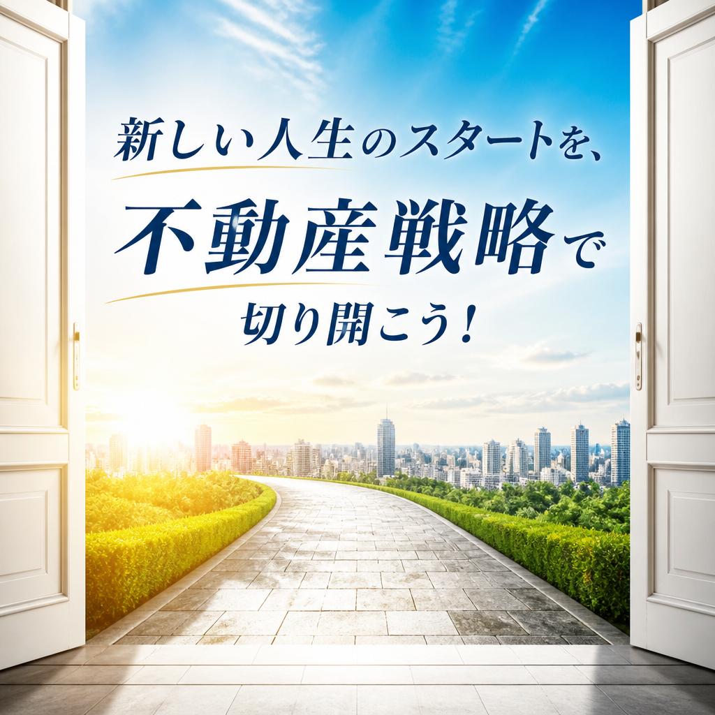 新しい人生のスタートを、不動産戦略で切り開こう！