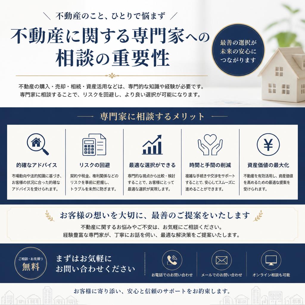 専門家に相談するメリット