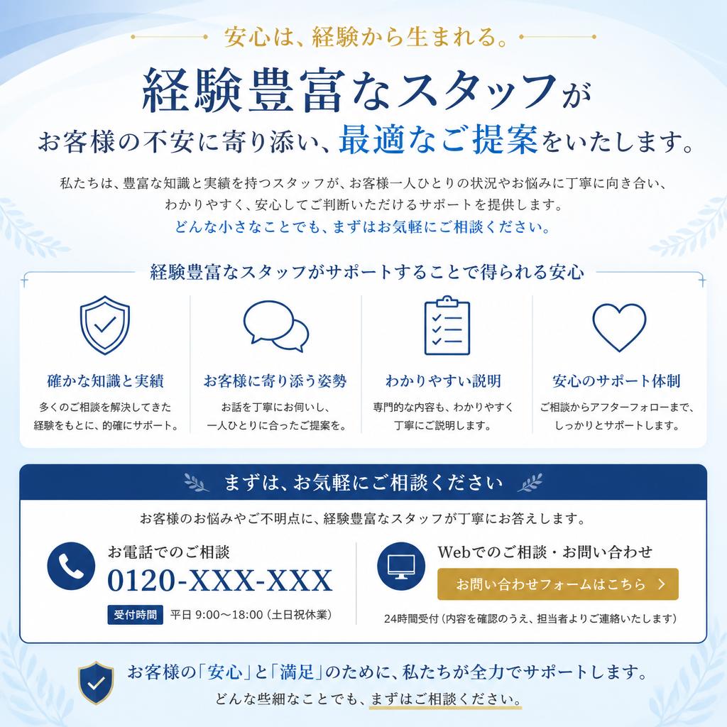 実績あるサポートで安心の早期売却を！