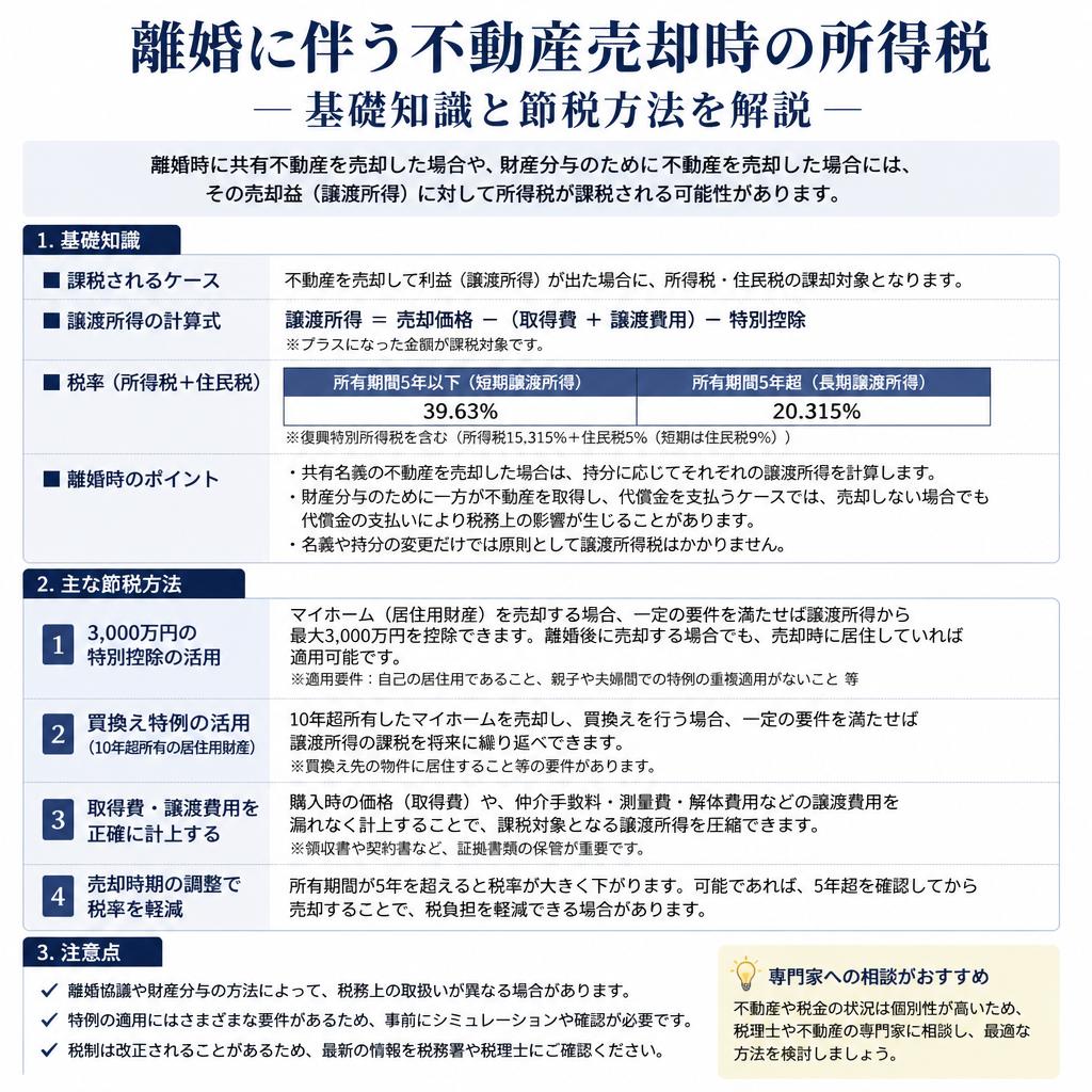 税金を知って得る！離婚時の所得税
