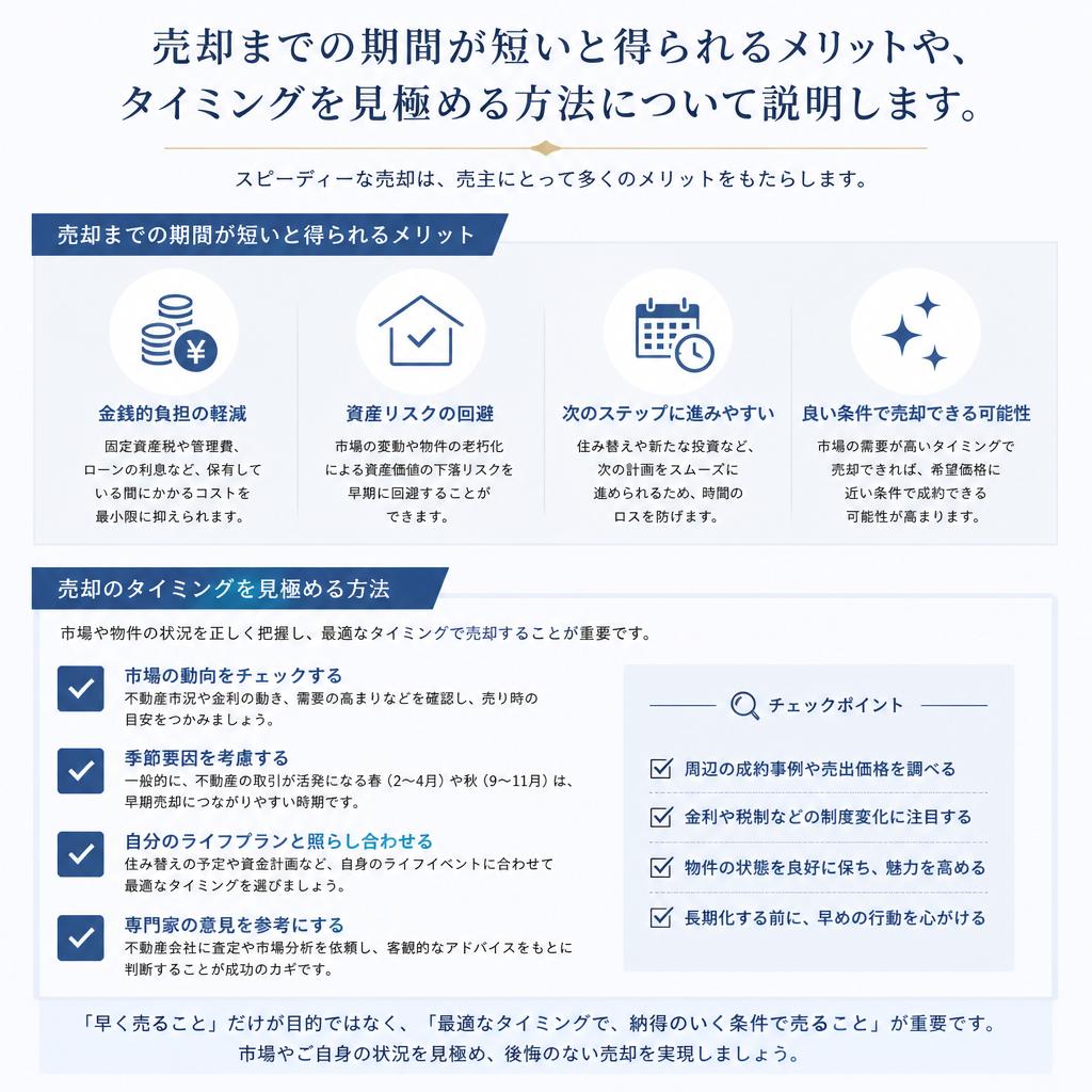 なぜ早期売却が重要なのか？