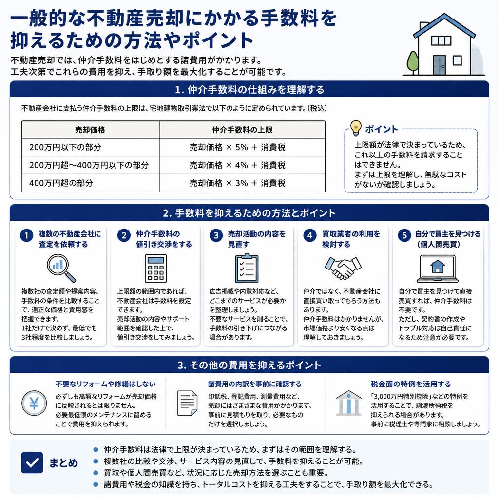 手数料が無料の売却方法