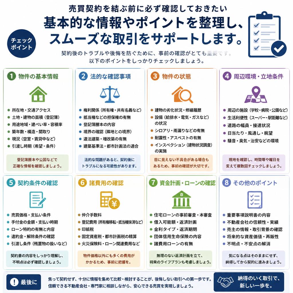 2. 売買契約前に知っておくべき基本情報