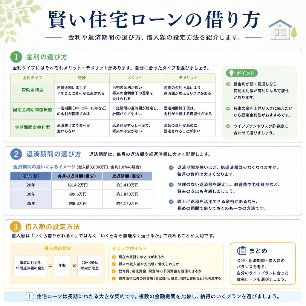 2. 住宅ローンの借り方のコツ