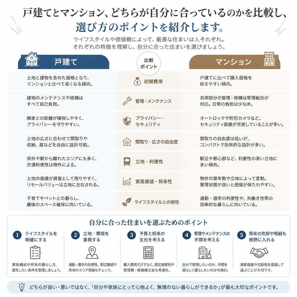 4. 戸建て・マンションの違いを理解する