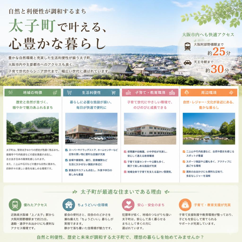 2. 太子町の魅力と住環境の紹介