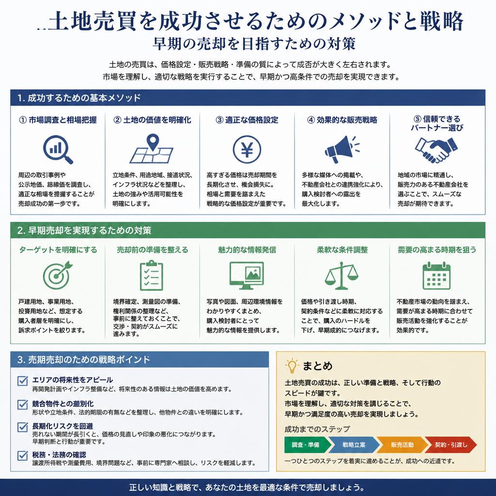 成功する土地売買へのステップ