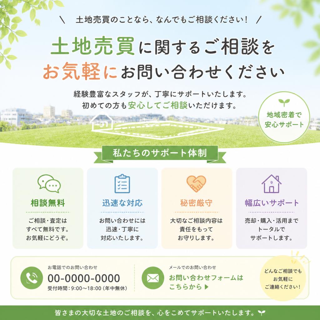 お問い合わせで安心のサポート