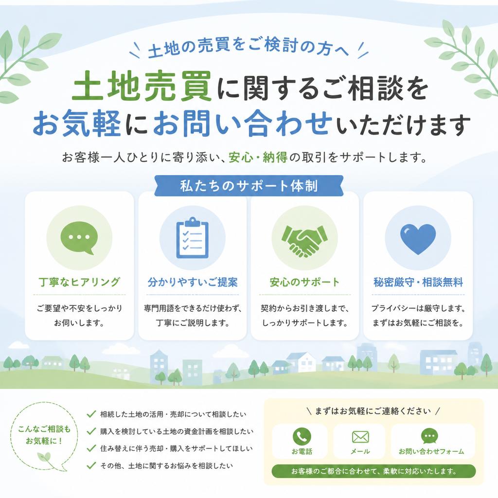お問い合わせで安心のサポート