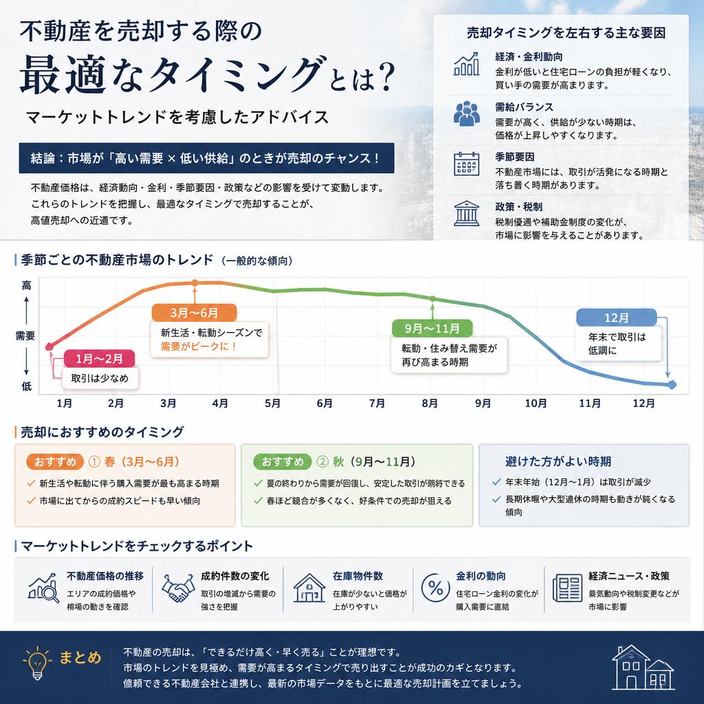土地の売却時期を見極める