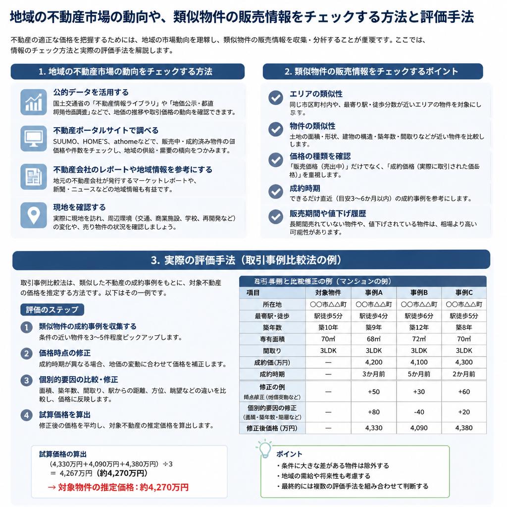 物件評価の手法：市場の動向を読む