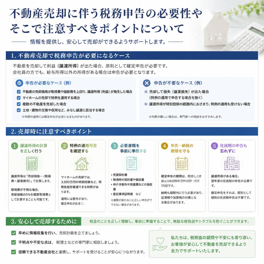 税務申告の注意事項