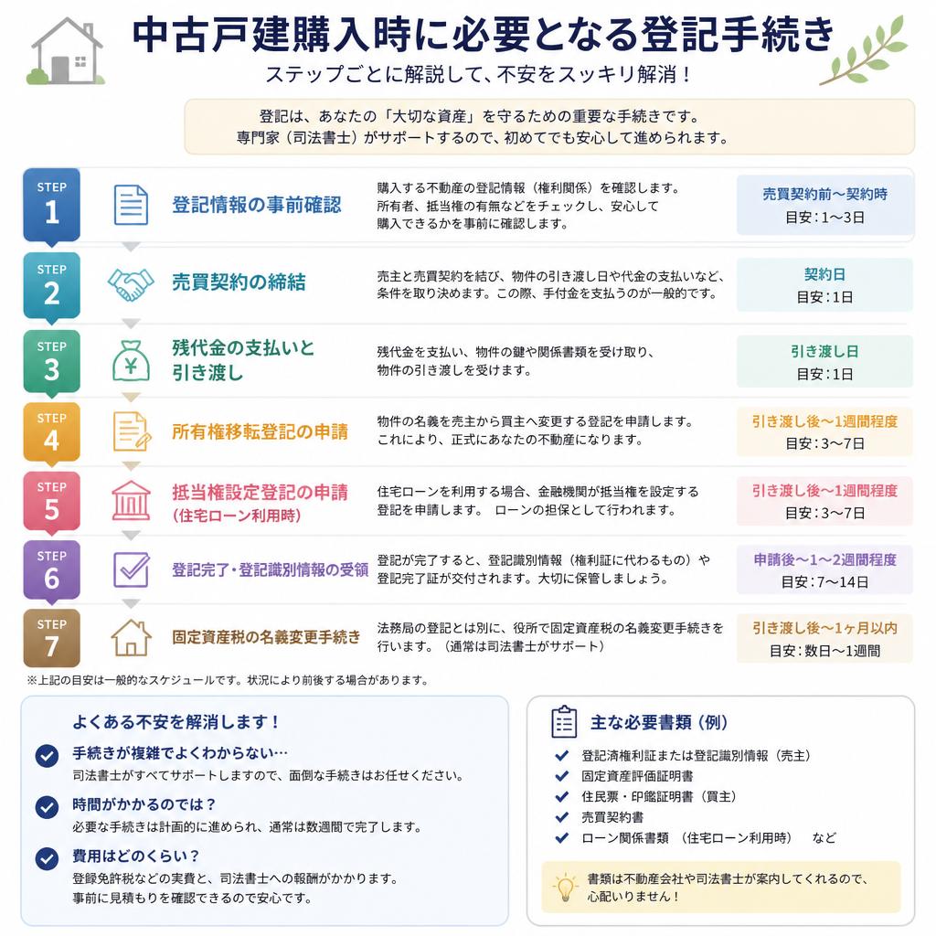 中古戸建購入時の登記手続き
