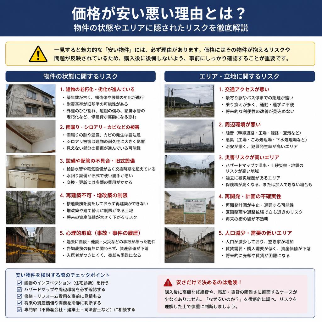 安さの裏に潜むリスク