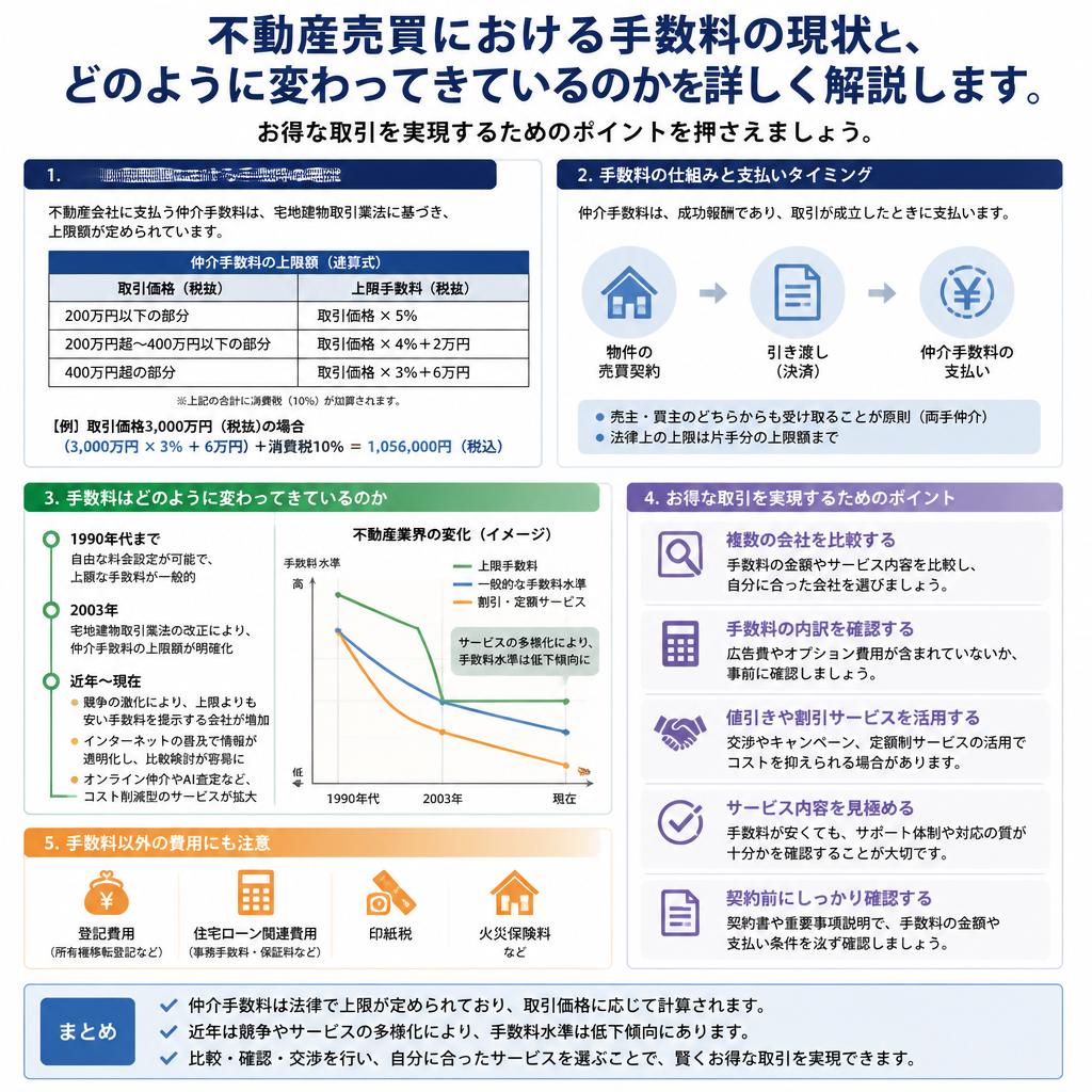 最新の手数料事情