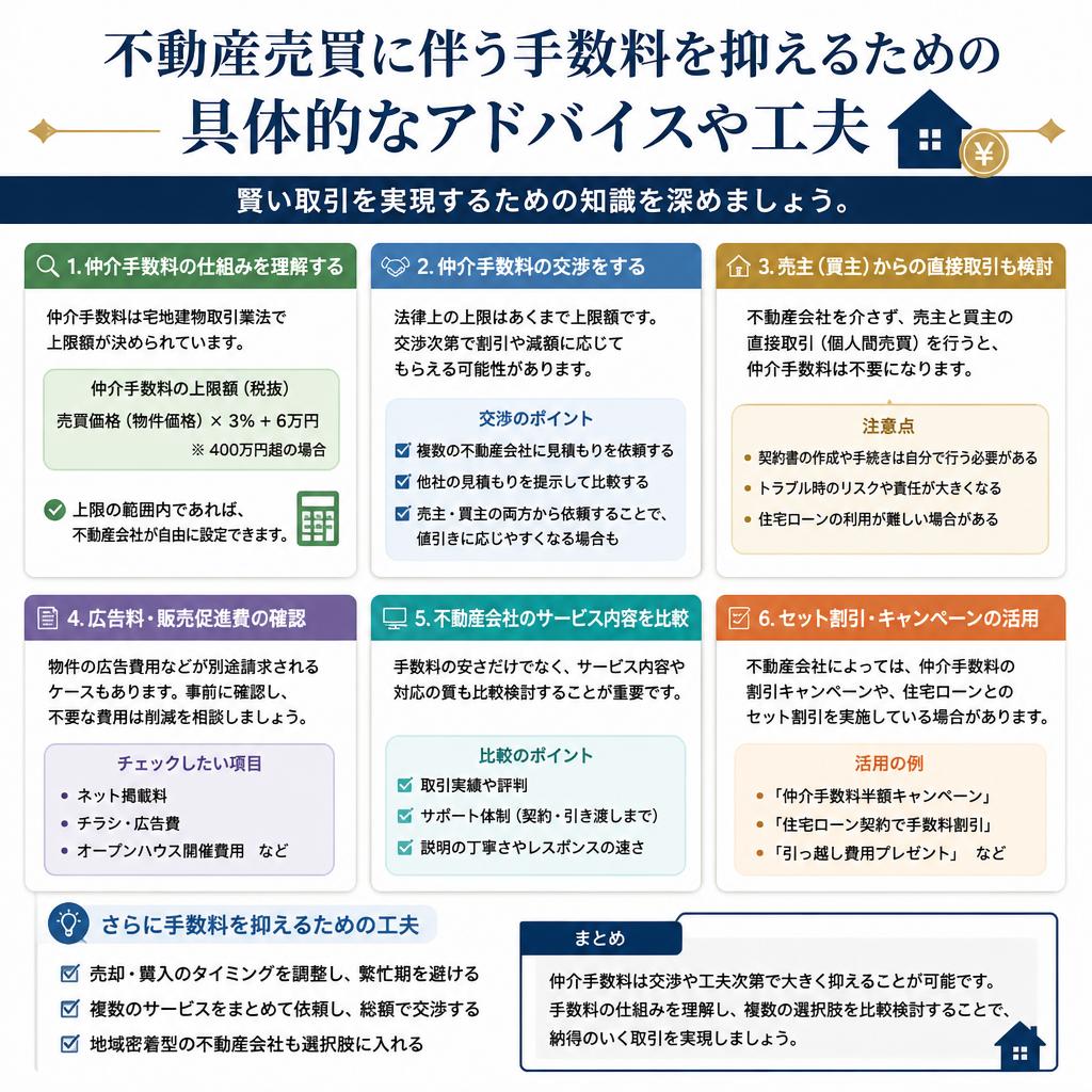 手数料を抑えるための工夫
