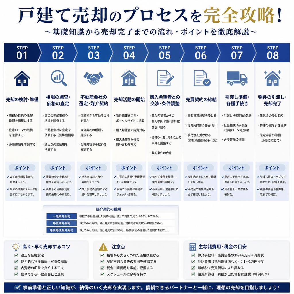 戸建て売却のプロセスを完全攻略！