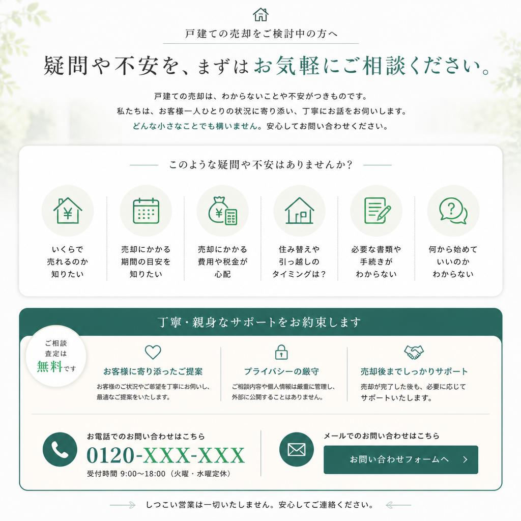 お問い合わせはお気軽に！