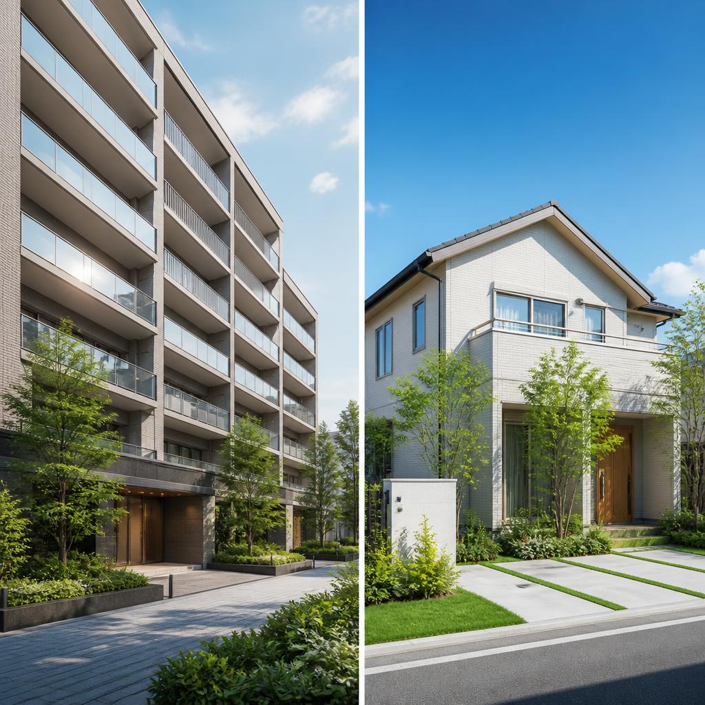 マンション VS 戸建て：どちらが自分に合っている？
